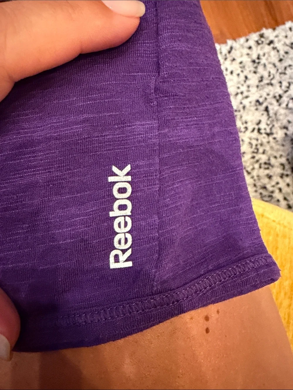 Reebok Girls Purple Tank Top with Pink Trim